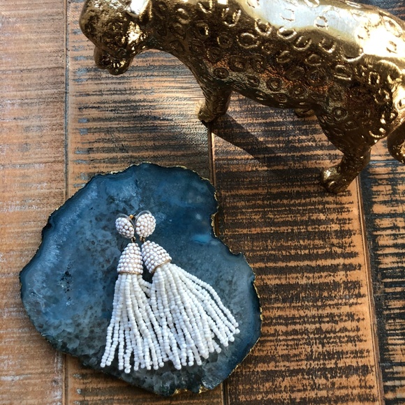 Baublebar White Piñata Tassel Earrings - Picture 2 of 4